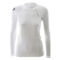 Aropec Sports Womens Long Sleeve Compression Top White XL