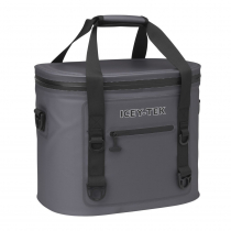 Icey-Tek Heavy Duty 30 Can Cooler Bag Grey