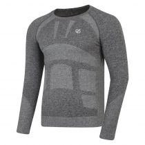 Dare2b In The Zone Performance Mens Thermal Long Sleeve Shirt Charcoal Grey Marl