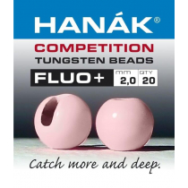 HANAK Competition FLUO+ Tungsten Beads Qty 20 Light Pink