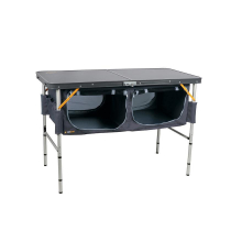 OZtrail Folding Camping Table with Storage