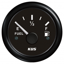 KUS Fuel Level Gauge 0-190 Black