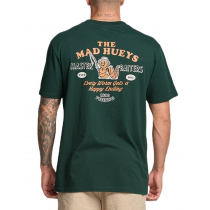 The Mad Hueys Happy Worm T-Shirt Pine Green