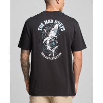 The Mad Hueys Skewered Shark T-Shirt Black
