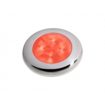 Hella Marine LED Rakino Downlight Red Spread - White Rim 24v
