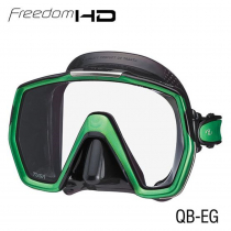 TUSA Freedom HD Adult Silicone Dive Mask Black/Energy Green