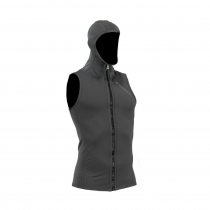 Sharkskin T2 Chillproof Mens Full Zip Vest with Hood Titanium
