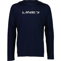 Line 7 Merino Raglan Mens Long Sleeve Shirt Midnight