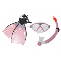 Mirage Comet Junior Mask Snorkel and Fins Set Pink L