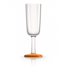 Marc Newson Unbreakable Champagne Glass Cadmium Orange