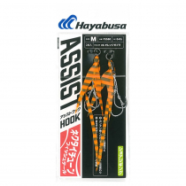 Hayabusa Necktie Tune Double Assist Hooks Orange Zebra Qty 2