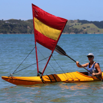 Pacific Action Kayak Sail Red Yellow 1.3x1.5m