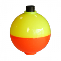 Plastilite Round Bobber Float Red/Yellow 1in Qty 3