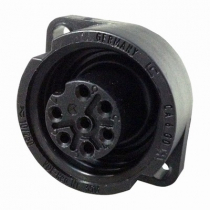 IP67 Rated 6 Pole Chassis Socket