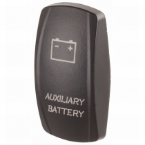 Laser-etched Rocker Switch Cover ''Aux Battery''