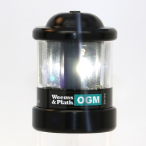 Weems & Plath Q All Around White Anchor LED Navigation Light with Photodiode Black Housing