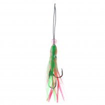 Replacement Assist Hook with Skirt 1/0 Red/Green