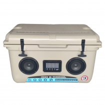 Heavy Duty Roto Chilly Bin Cooler Box with Built-In Waterproof Bluetooth Speaker 45L