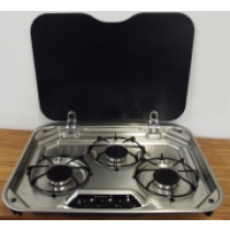 Suburban 3-Burner Cooktop with Glass Lid