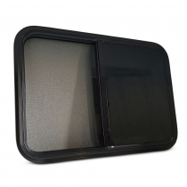 Aluminium Sliding Window Black 1300 x 670mm