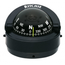 Ritchie Explorer S-53 Surface Mount Boat Compass Black