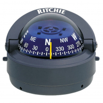 Ritchie Explorer S-53 Surface Mount Boat Compass Grey