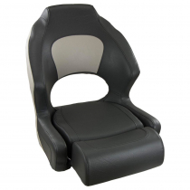 Springfield Deluxe Sport Flip-Up Boat Seat Charcoal/Grey