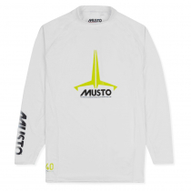 Musto Youth Insignia UV Fast Dry Long Sleeve Shirt Junior White M