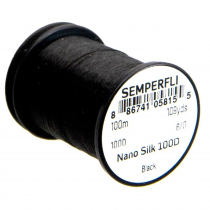 Semperfli Nano Silk 100D Fly Tying Thread 109yd Black