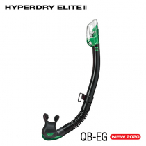 TUSA Hyperdry Elite II Black Silicone Dive Snorkel