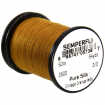 Semperfli Pure Silk Fly Tying Thread Vintage Orange #6A