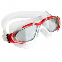 Aqualine Tri-Glide Silicone Triathlon Swimming Goggles Red