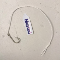 Mustad 13/0 Hook with Twine Snood Qty 1