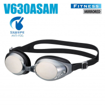 View Swipe Fitness Mirrored Goggles Black/Dark Silver