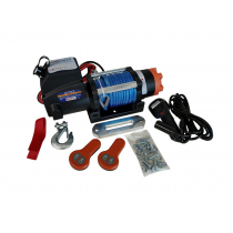 Trailparts 6000lb Winch 12V with Remote Synthetic
