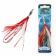 Williamson Flash Feather Rigged Tuna Lure 4in Red White