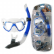 Mares Wahoo Adult Dive Mask and Snorkel Set Blue/Clear