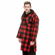 Swanndri Mens Original Pure Wool Bush Shirt Red Black