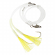 Bite Cod Heavy Duty Longshank Flasher Rig 7/0 Chartreuse PVC