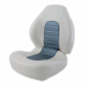 BLA Fish Pro Medium Back Fold Down Boat Seat White/Dark Grey