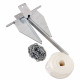 Danforth Galvanised Anchor Pack 6kg with 6m Chain / 50m Rope