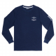 Desolve Marlin UPF50 Mens Long Sleeve Shirt Navy Medium