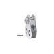 Stainless Steel Single Block with Single Black Nylon Sheave - Pin