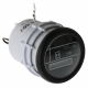 VA Series 90-Degree Hour Meter Gauge 52mm Black