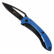 Folding Pocket Knife with Aluminium Handle 6cm Blue