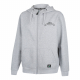 Ridgeline Impact Recycled Fleece Mens Zip Hoodie Grey