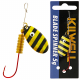 Kilwell Blade Spinner Lure Single Hook Zebra Qty 1