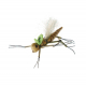 Manic Tackle Project KKs Henneberry Hopper Dry Fly Green #12 3.5cm