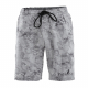 Black Shag Quick-Dry Stretch Mens Board Shorts Grey Camo