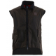 Swanndri Foxton Mens Wool Lined Oilskin Vest Brown